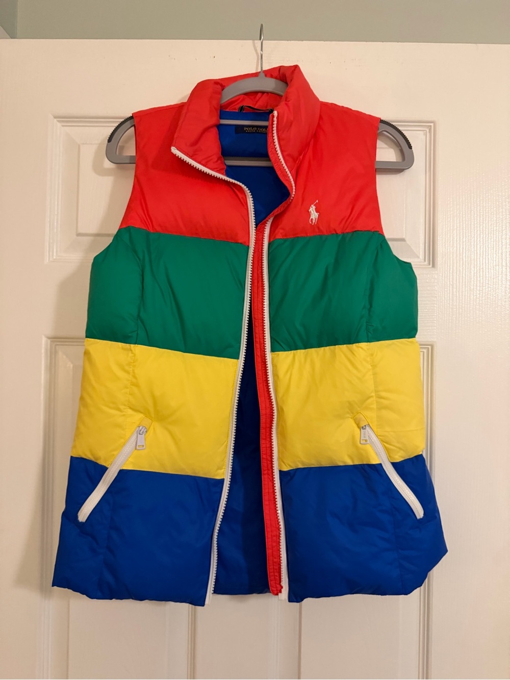 Polo Ralph Lauren Golf Womens Down Colorblock Vest *FLAW